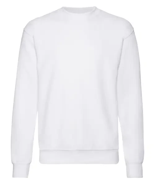 Fruit of the Loom Classic 80/20 Set-in Sweatshirt White