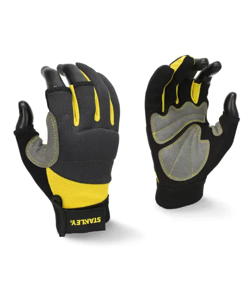 Stanley Workwear Stanley Framer 3-Finger Gloves Grey/Black/Yellow