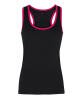 TriDri Women's Panelled Fitness Vest Black/Red