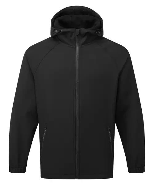 2786 Hooded 2-Layer Softshell Jacket Black