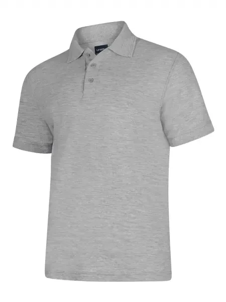 Uneek Deluxe Poloshirt Heather Grey