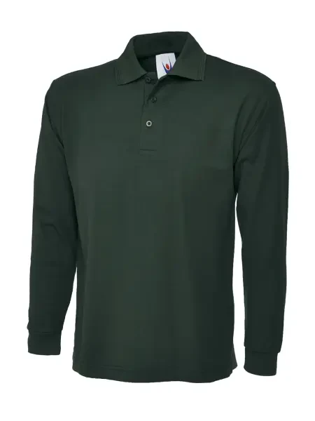 Uneek Longsleeve Classic Poloshirt Bottle Green