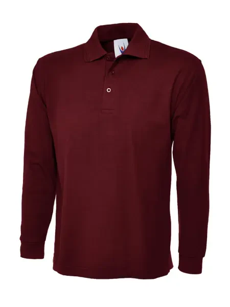 Uneek Longsleeve Classic Poloshirt Maroon