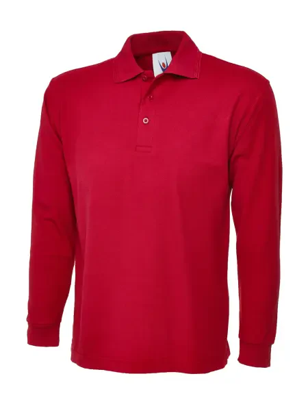 Uneek Longsleeve Classic Poloshirt Red