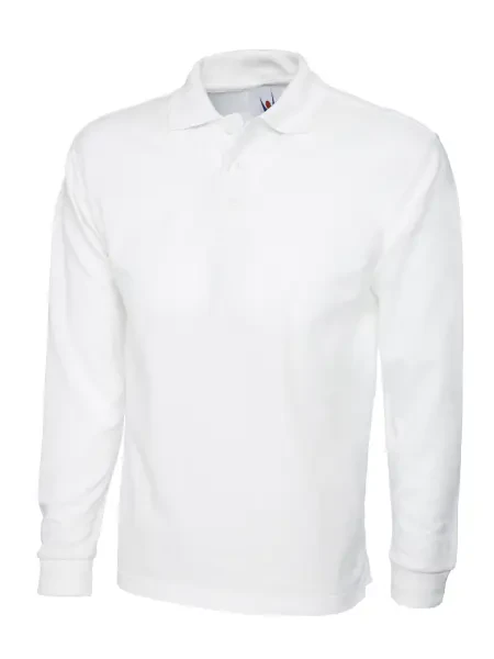 Uneek Longsleeve Classic Poloshirt White