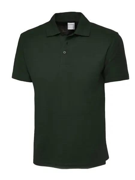 Uneek Mens Active Cotton Poloshirt Bottle Green