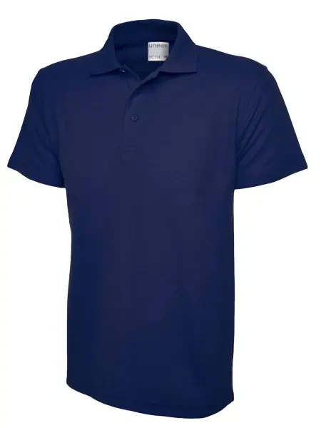 Uneek Mens Active Cotton Poloshirt French Navy