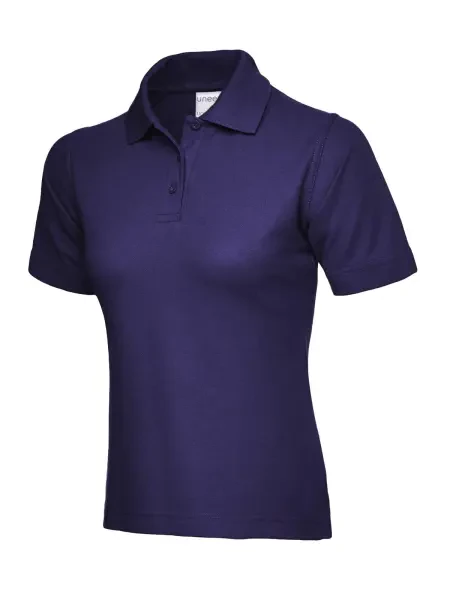 Uneek Ladies Active Cotton Poloshirt Purple