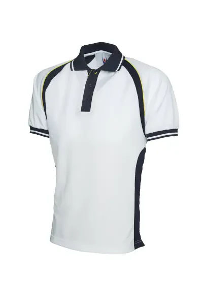 Uneek Sports Poloshirt White/navy