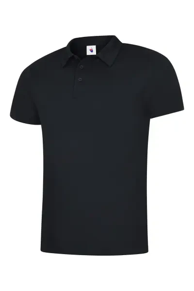 Uneek Mens Ultra Cool Poloshirt Black