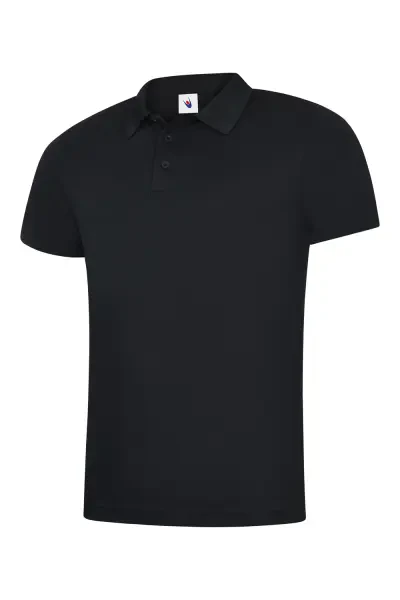 Uneek Mens Ultra Cool Workwear Poloshirt Black