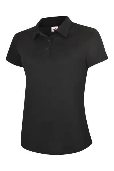 Uneek Ladies Ultra Cool Workwear Poloshirt Black