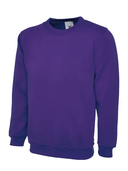 Uneek Ladies Deluxe Crew Neck Sweatshirt Purple