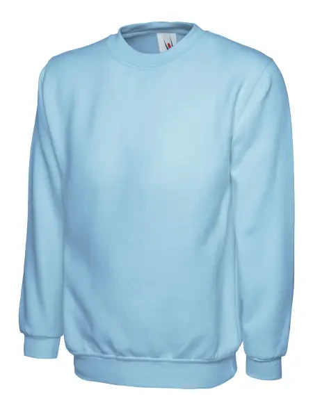 Uneek Ladies Deluxe Crew Neck Sweatshirt Sky