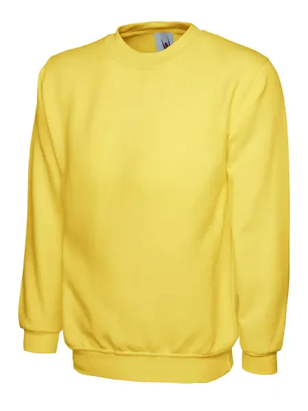 Uneek Classic Sweatshirt Yellow