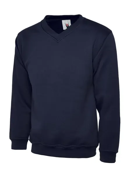 Uneek Classic V-neck Sweatshirt Navy