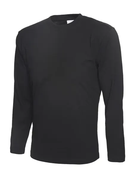 Uneek Long Sleeve Classic T-shirt Black