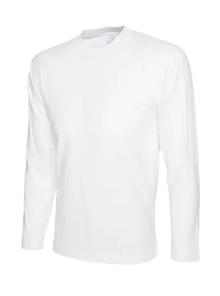 Uneek Long Sleeve Classic T-shirt White