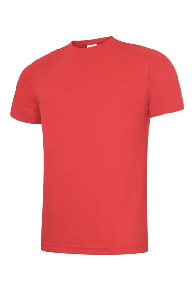 Uneek Mens Ultra Cool T Shirt Red