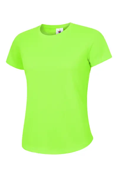 Uneek Ladies Ultra Cool T Shirt Electric Green