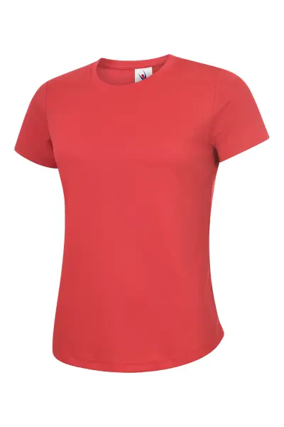 Uneek Ladies Ultra Cool T Shirt Red