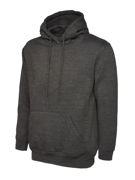 Uneek Classic Hooded Sweatshirt Charcoal