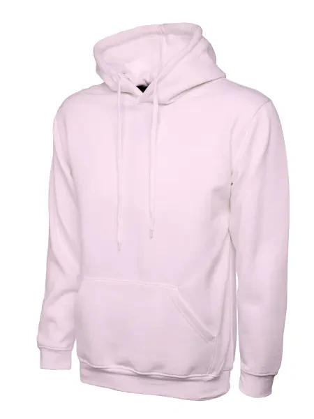 Uneek Classic Hooded Sweatshirt Pink