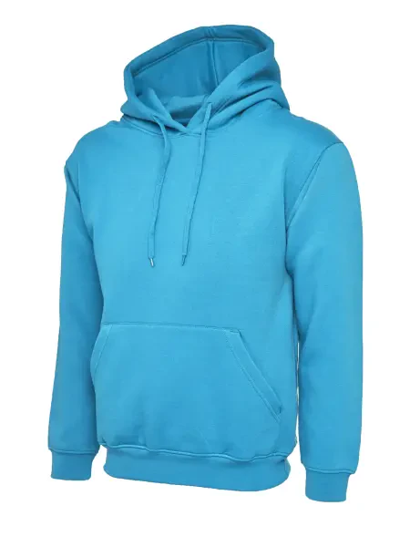 Uneek Classic Hooded Sweatshirt Sapphire Blue