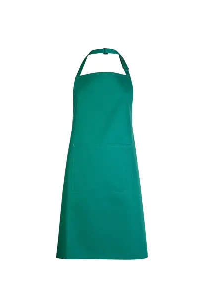 Uneek Bib Apron With Pocket Bottle Green