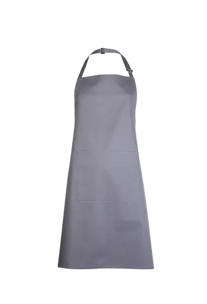 Uneek Bib Apron With Pocket Dark Grey