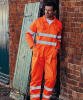 Yoko Hi-Vis Polycotton Coverall (HV058) Orange