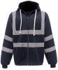 Yoko Hi-Vis Zip Hoodie (HVK07) Navy