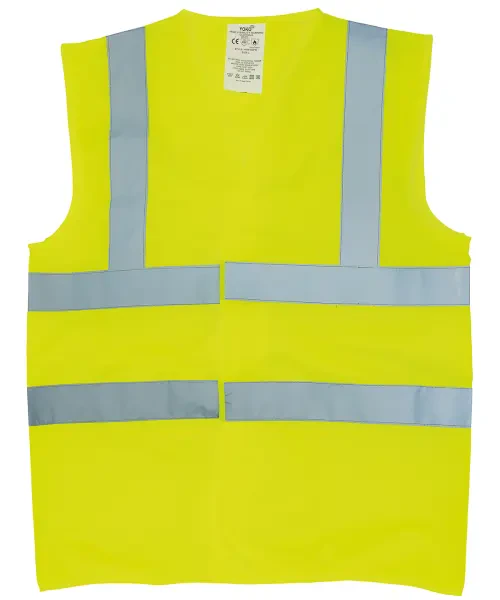 Yoko Flame-Retardant Hi-Vis Sleeveless Waistcoat (HVW100FR) Yellow