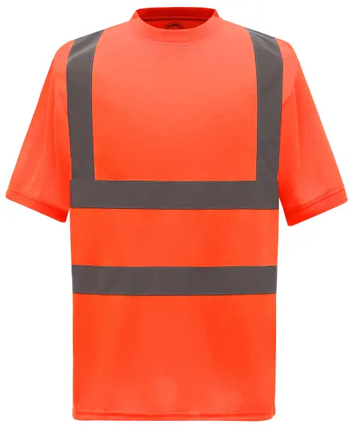 Yoko Hi-Vis Short Sleeve T-Shirt (HVJ410) Orange