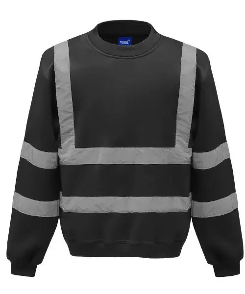 Yoko Hi-Vis Sweatshirt (HVJ510) Black