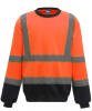 Yoko Hi-Vis Sweatshirt (HVJ510) Orange/Navy