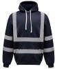 Yoko Hi-Vis Pull-Over Hoodie (HVK05) Navy