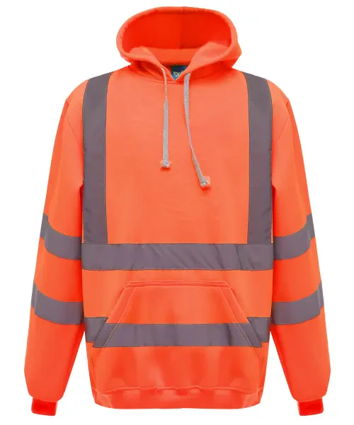 Yoko Hi-Vis Pull-Over Hoodie (HVK05) Orange