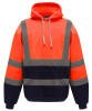 Yoko Hi-Vis Pull-Over Hoodie (HVK05) Orange/Navy