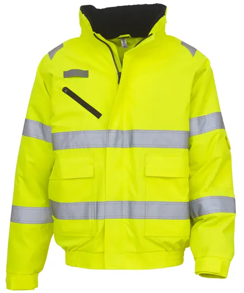 Yoko Hi-Vis Fontaine Flight Jacket (HVP209) Yellow