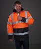 Yoko Hi-Vis Two-Tone Motorway Jacket (HVP302) Orange/Navy