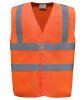 Yoko Hi-Vis Flame-Retardant Anti-Static Waistcoat (HVW100ASFR) Orange