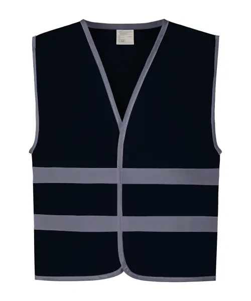 Yoko Hi-Vis Reflective Border Kids Waistcoat (HVW102CH) Navy