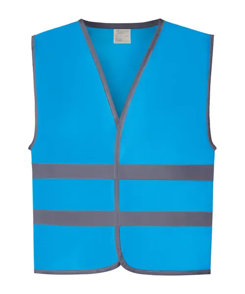 Yoko Hi-Vis Reflective Border Kids Waistcoat (HVW102CH) Sapphire