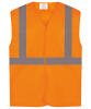 Yoko Hi-Vis Railway Waistcoat Class 2 (HVW118PE) Orange