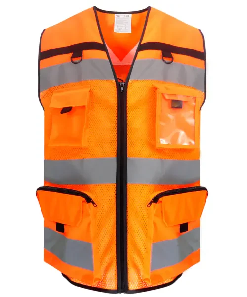 Yoko Hi-Vis Ripstop Tool Vest (HVW108) Orange Mesh