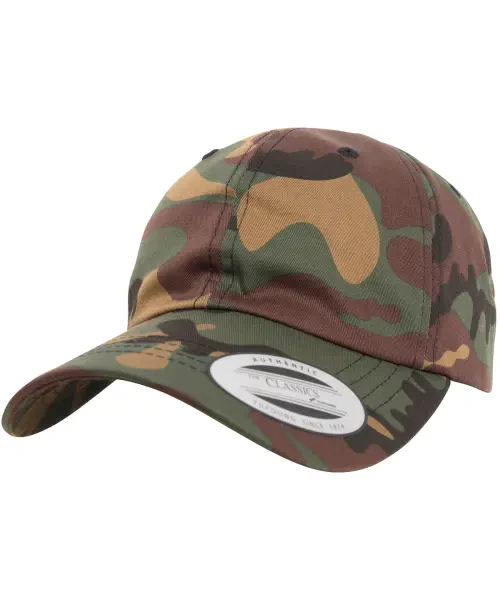 Flexfit by Yupoong Dad Hat Baseball Strap Back (6245CM) Green Camo