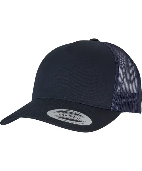 Flexfit by Yupoong 5-Panel Retro Trucker Cap (6506) Dark Navy/Navy