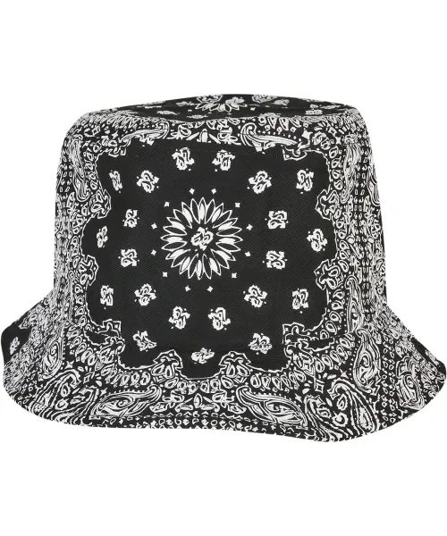 Flexfit by Yupoong Bandana Print Bucket Hat (5003BP) Black