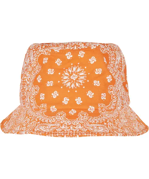 Flexfit by Yupoong Bandana Print Bucket Hat (5003BP) Orange